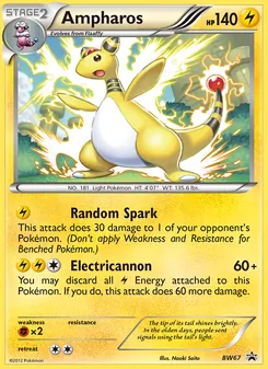Ampharos — BW Black Star Promos