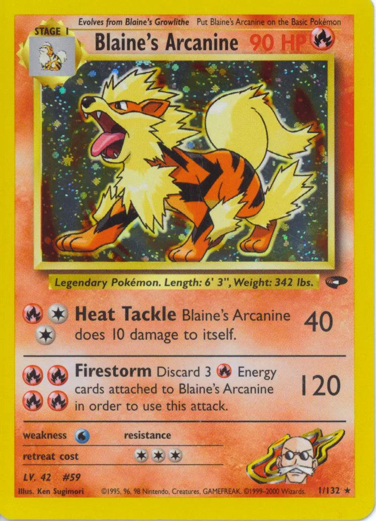 Blaine's Arcanine — Gym Challenge