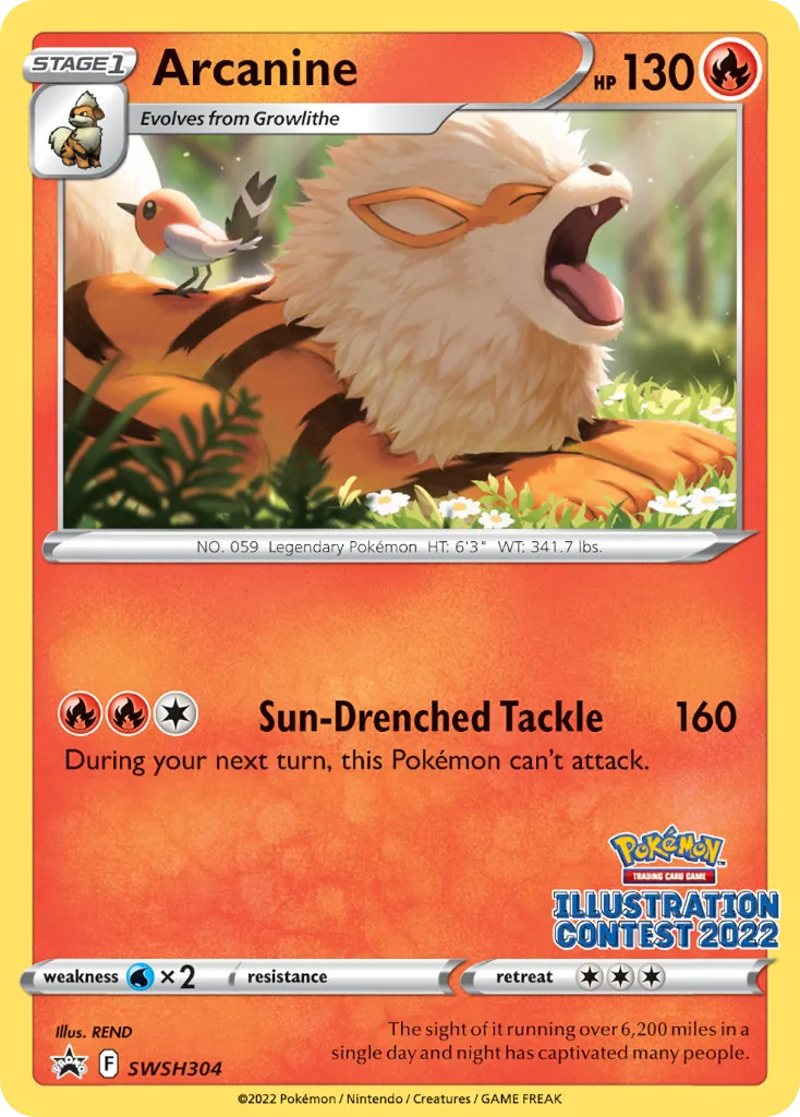 Arcanine — SWSH Black Star Promos