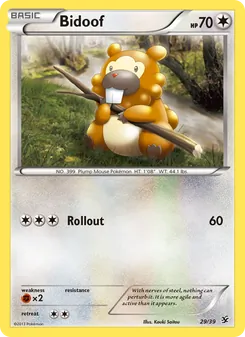 Bidoof — Kalos Starter Set