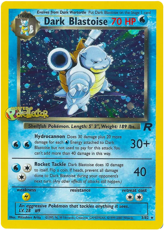 Dark Blastoise — Team Rocket