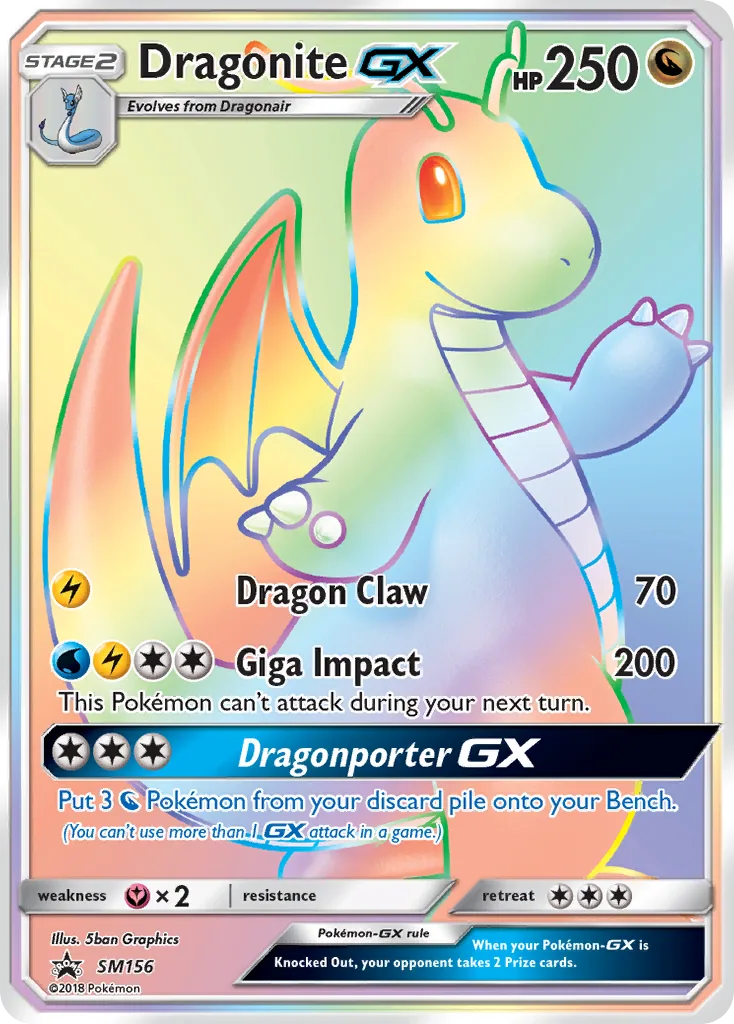 Dragonite GX — SM Black Star Promos