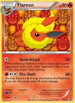Flareon — BW Black Star Promos