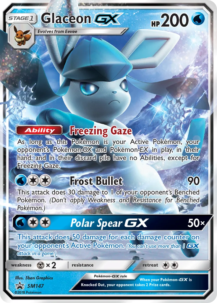 Glaceon GX — SM Black Star Promos