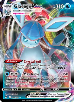 Glaceon VMAX — Evolving Skies