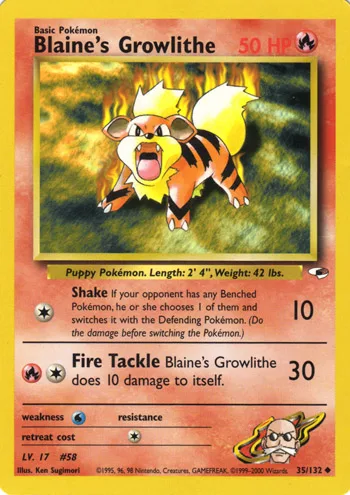 Blaine's Growlithe