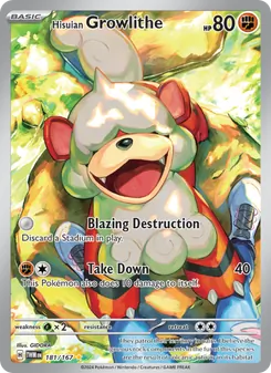 Hisuian Growlithe — Twilight Masquerade