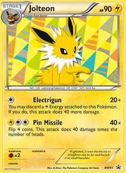 Jolteon — BW Black Star Promos
