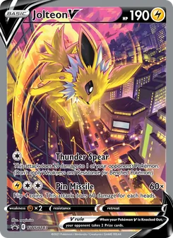 Jolteon V — SWSH Black Star Promos