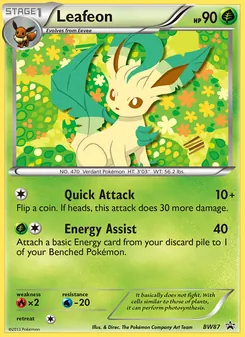 Leafeon — BW Black Star Promos
