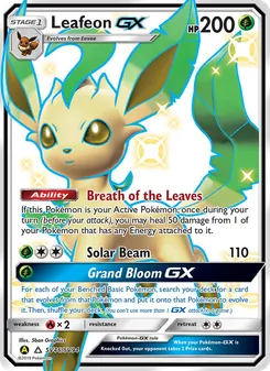 Leafeon-GX — Hidden Fates Shiny Vault