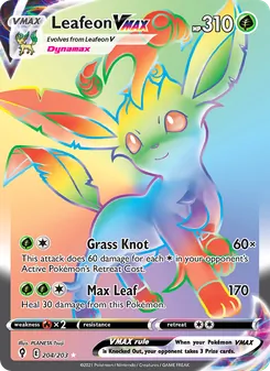 Leafeon VMAX — Evolving Skies