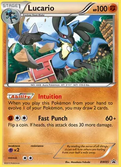 Lucario — BW Black Star Promos