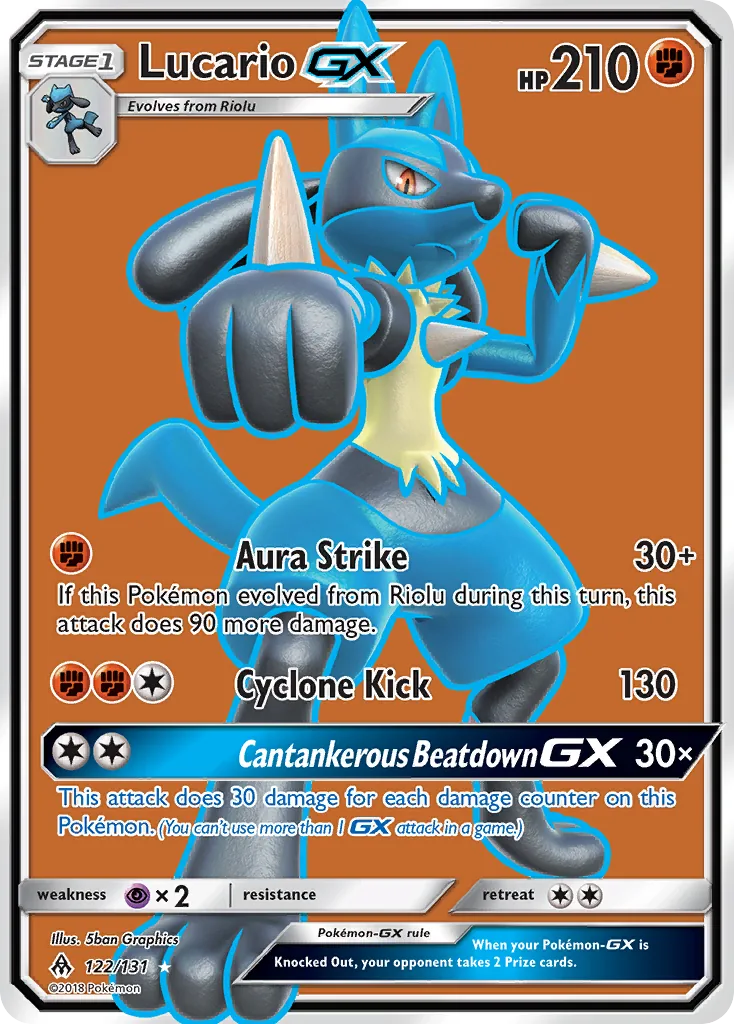 Lucario GX — Forbidden Light