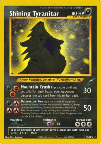 Shining Tyranitar — Neo Destiny