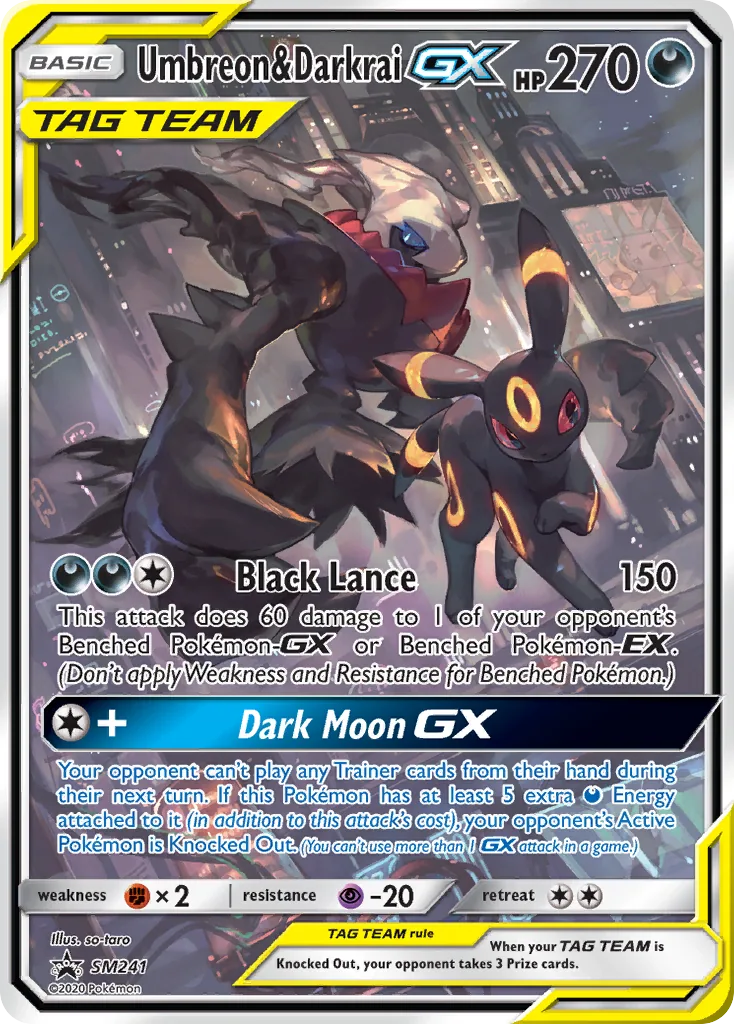 Umbreon & Darkrai GX — SM Black Star Promos