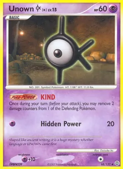 Unown K — Secret Wonders