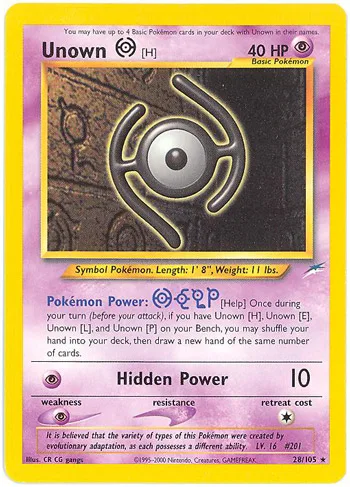 Unown [H] — Neo Destiny