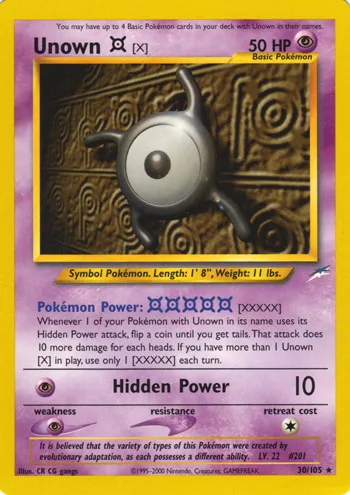 Unown [X] — Neo Destiny