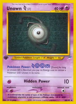 Unown [Z] — Neo Destiny