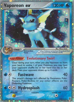 Vaporeon ex — Delta Species