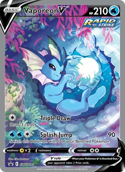 Vaporeon V — SWSH Black Star Promos