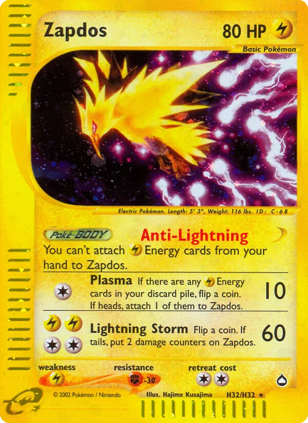 Zapdos — Aquapolis