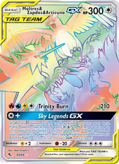 Moltres & Zapdos & Articuno GX — Hidden Fates