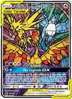Moltres & Zapdos & Articuno GX — SM Black Star Promos