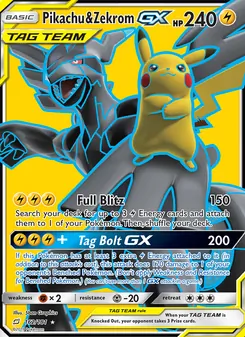 Pikachu & Zekrom GX — Team Up
