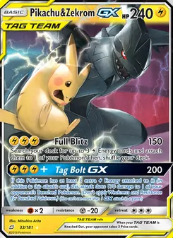 Pikachu & Zekrom GX — Team Up