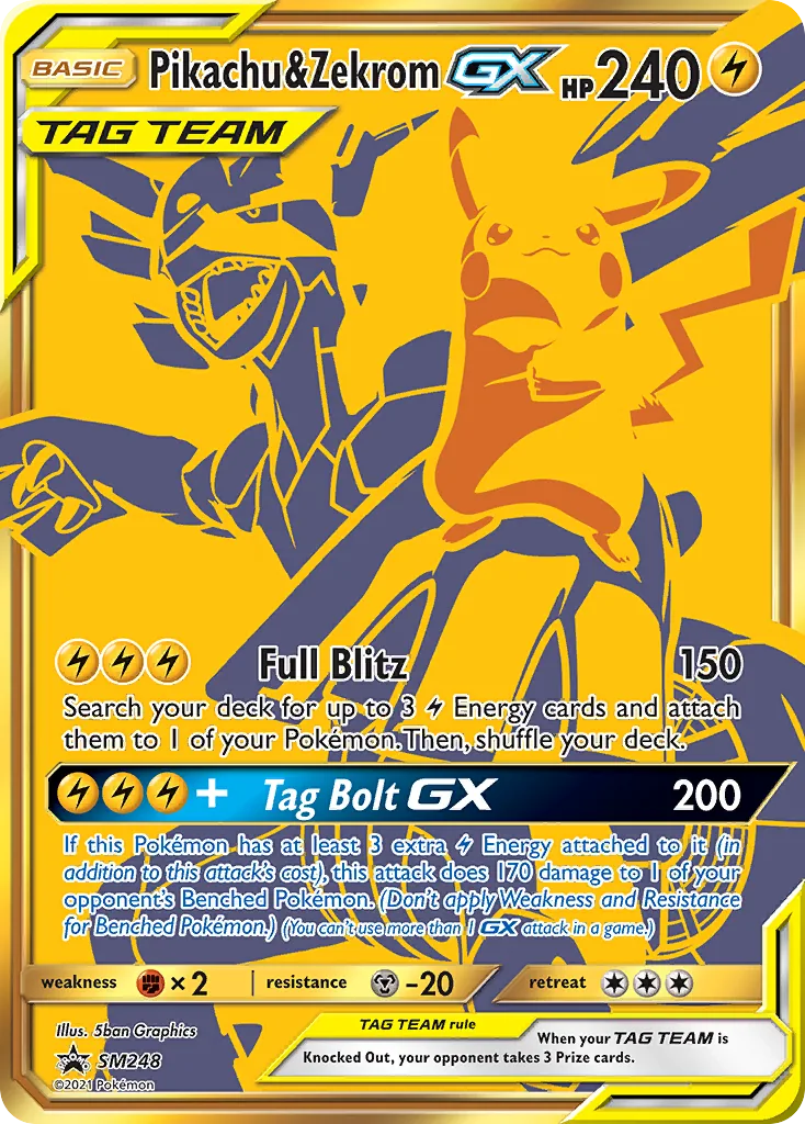 Pikachu & Zekrom GX — SM Black Star Promos